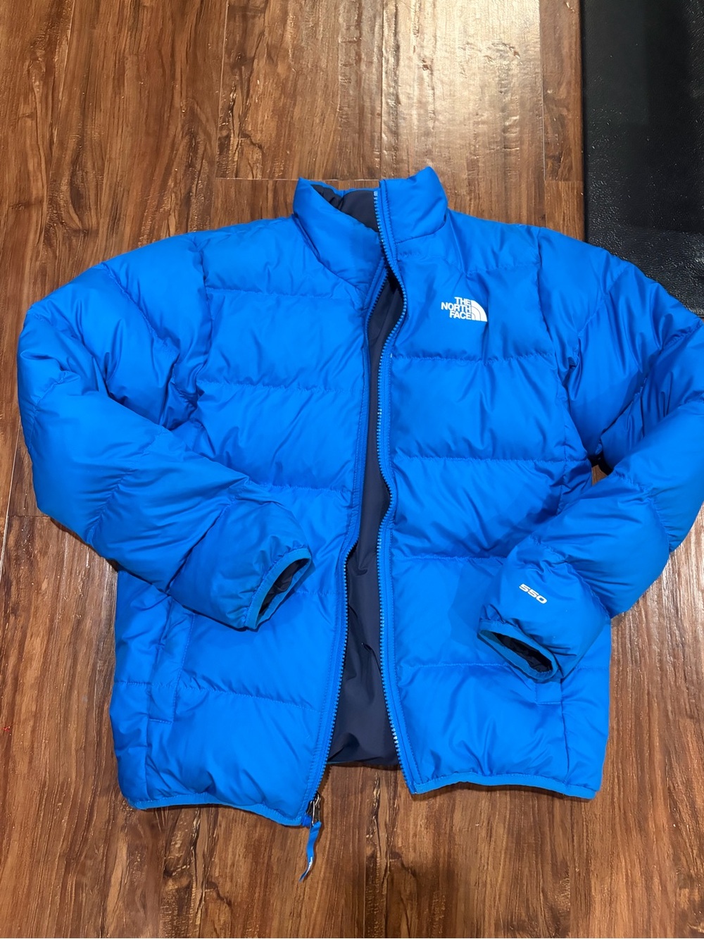 The North Face Kids Bright Blue Reversible  Puffer Jacket